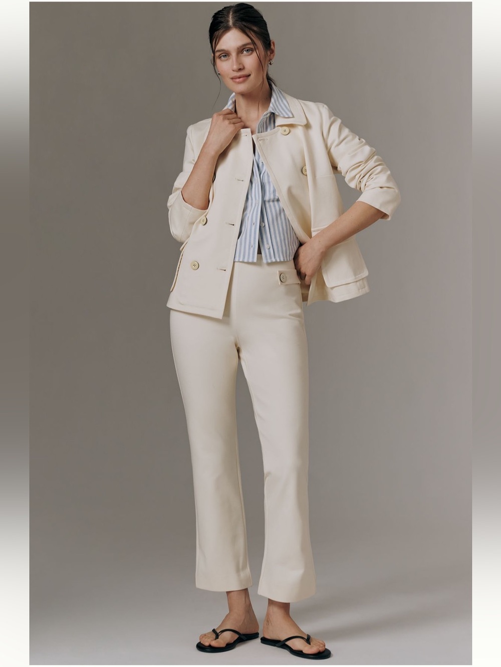 NWT Poppy Kick-Flare Pull-On Pants by Maeve